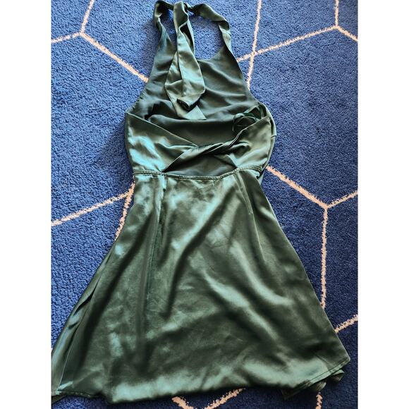 HelloMolly Heavy Heart Satin Halter Top Dress S - Picture 2 of 10